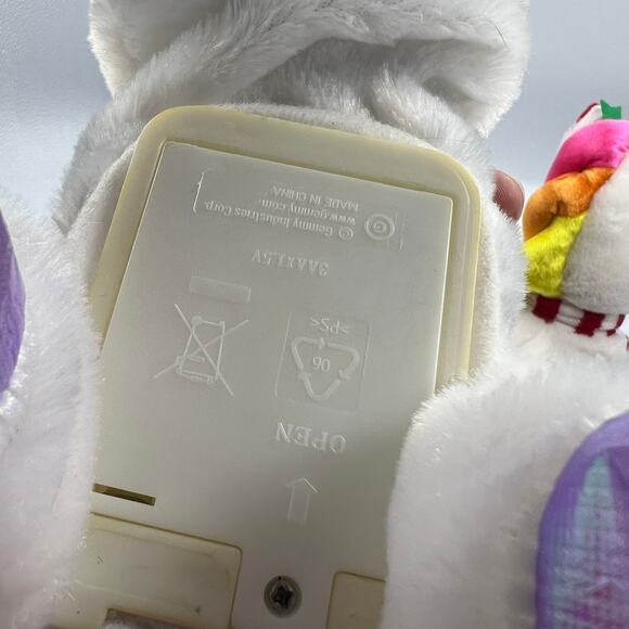 Gemmy 2 Shimmy Animated Singing Dancing Unicorn Plush Christmas READ Description - Picture 8 of 13